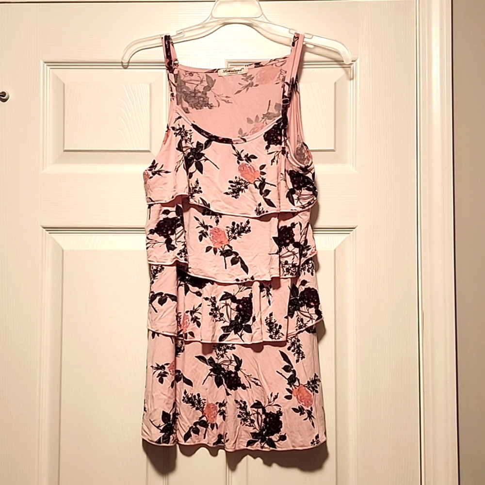 Large floral nursing tank top